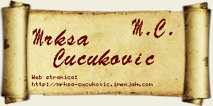 Mrkša Čučuković vizit kartica